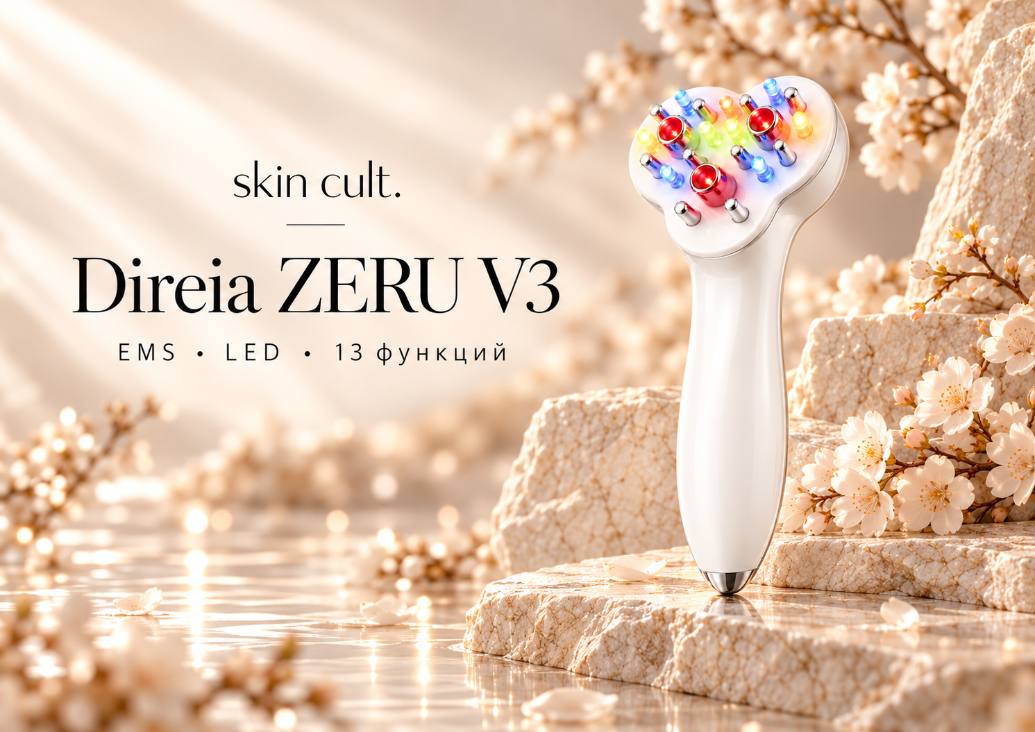 Direia ZERU V3: японский beauty-аппарат с EMS, LED и 13 функциями